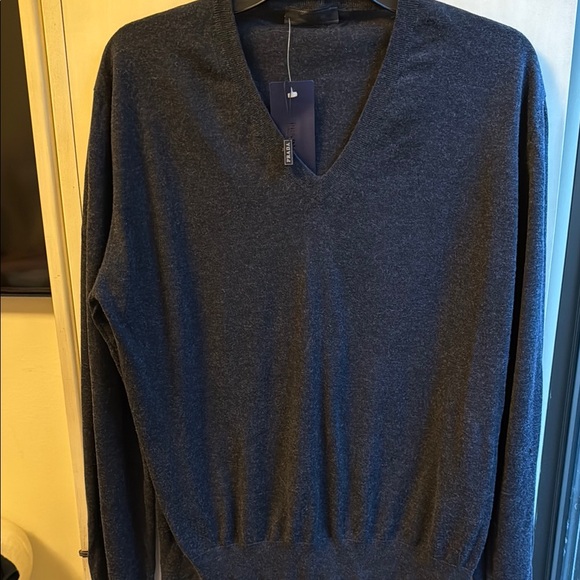 Brand new Prada cashmere Dark Gray Men's Sweater